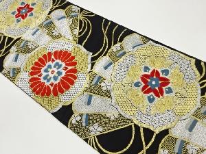 華文に檜扇模様織出し袋帯